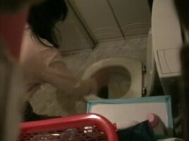 japanese wife four times on toilet