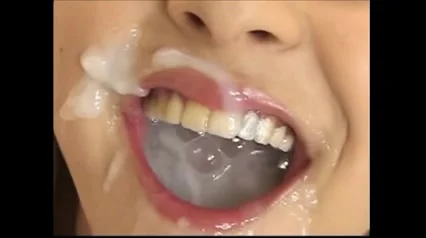 Mouth Filled Cum - Japanese teenager cutie gets her mouth filled with cum - ZB Porn