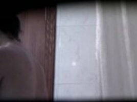 Window spy girl in hotel bathroom voyeur hidden cam