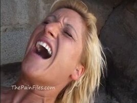 Public Domination & submission and outdoor mummy fetishes of tormented blond mum