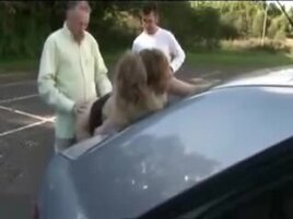 Breezy wife dogging with a lot of studs in parking. inexperienced