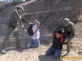 Border jumper gets fucked by nasty border patrol officer
