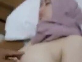 Asian girl in hijab fucked in point of view porn video