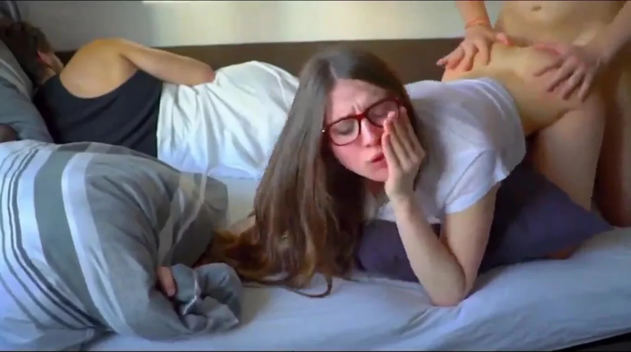 Young German slut fucks a guy while her BFs sleeping