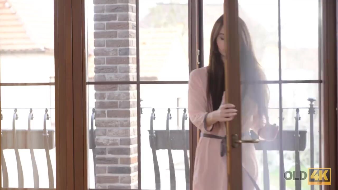 Comely teen wench has sex with a mature lover