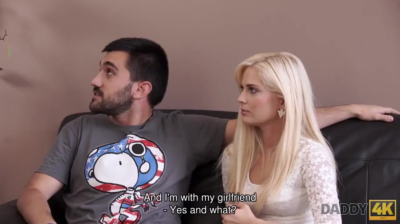 Babe with playful eyes is carnal with father-in-law