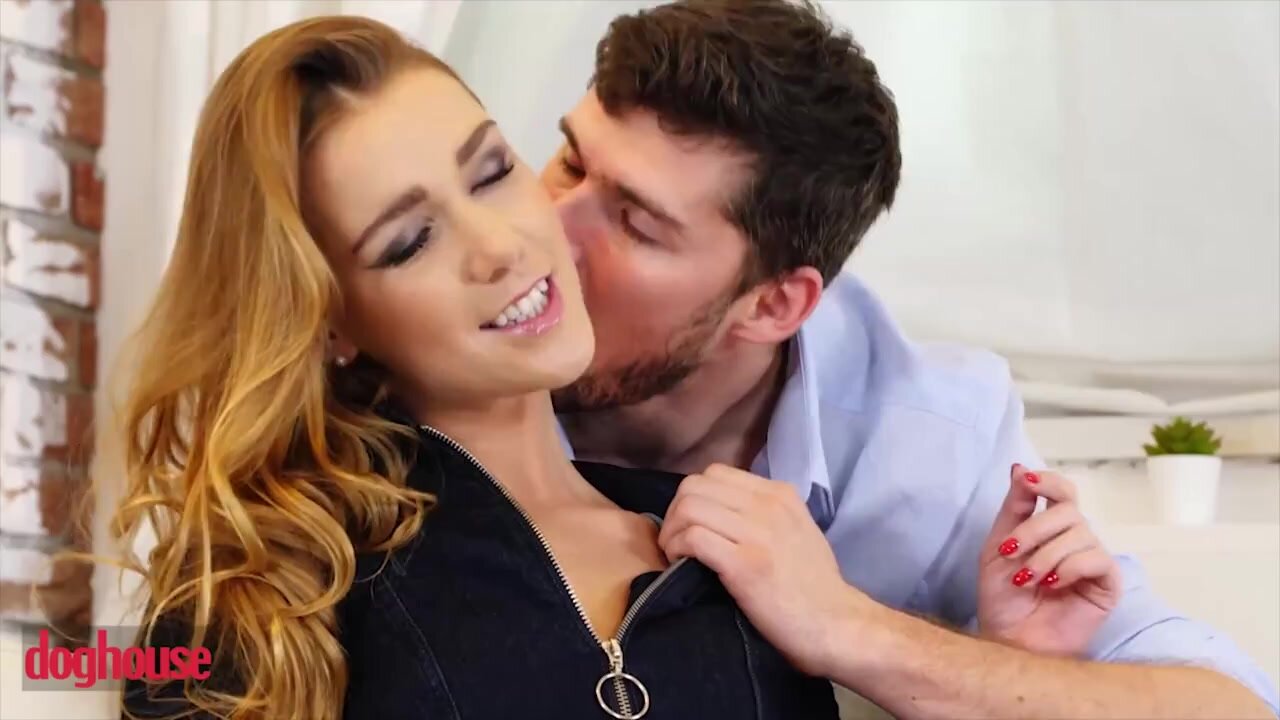 Redhead has unprotected sex that ends with creampie