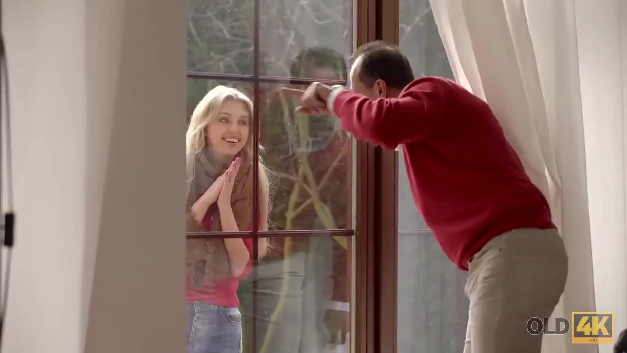 Old man fucks younger girlfriend
