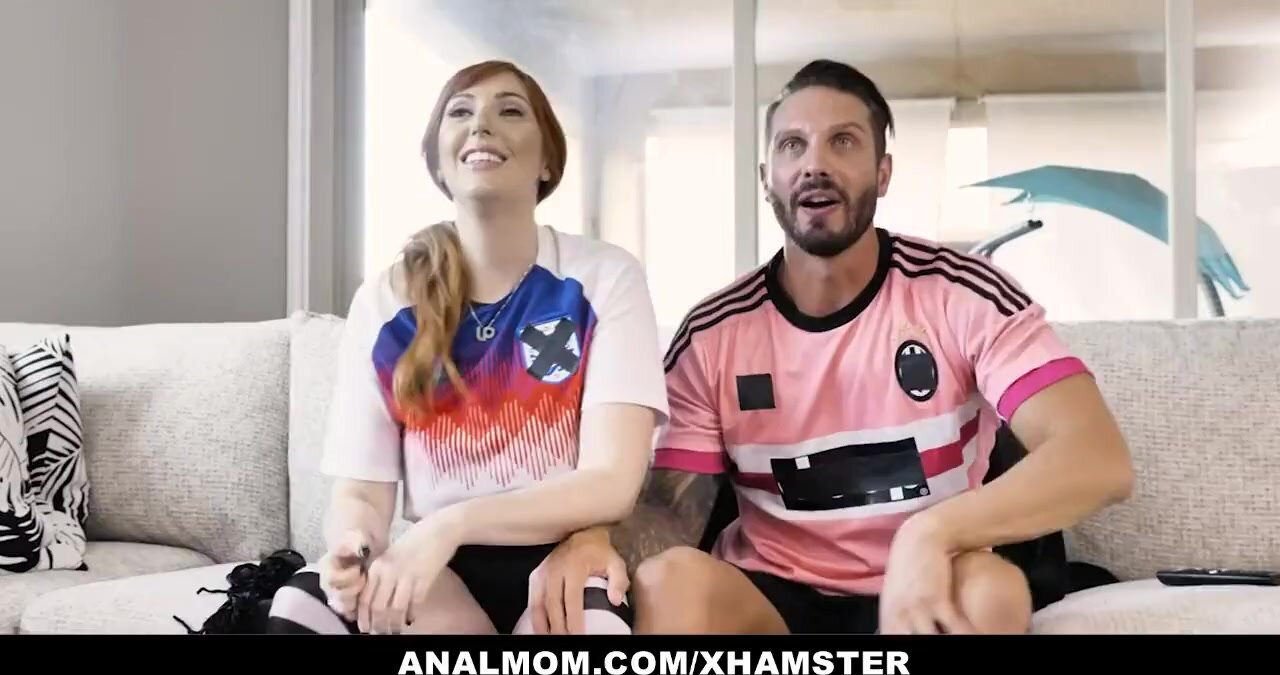 Redhead MILF gets anal creampie after intense fucking