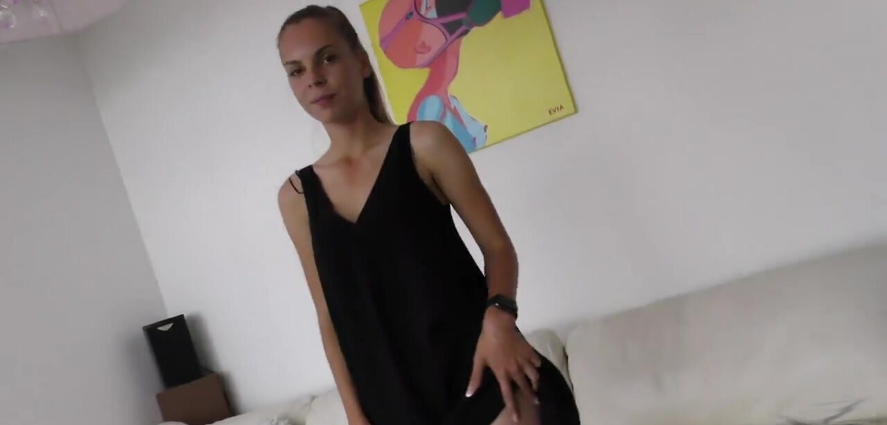 Kinky teen gal uses a bottle during masturbation
