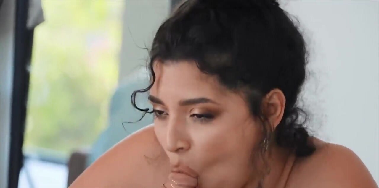 Curvy Latina uses cock of her BF
