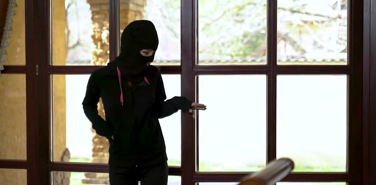 Tiny burglar impaled by colleague in someone