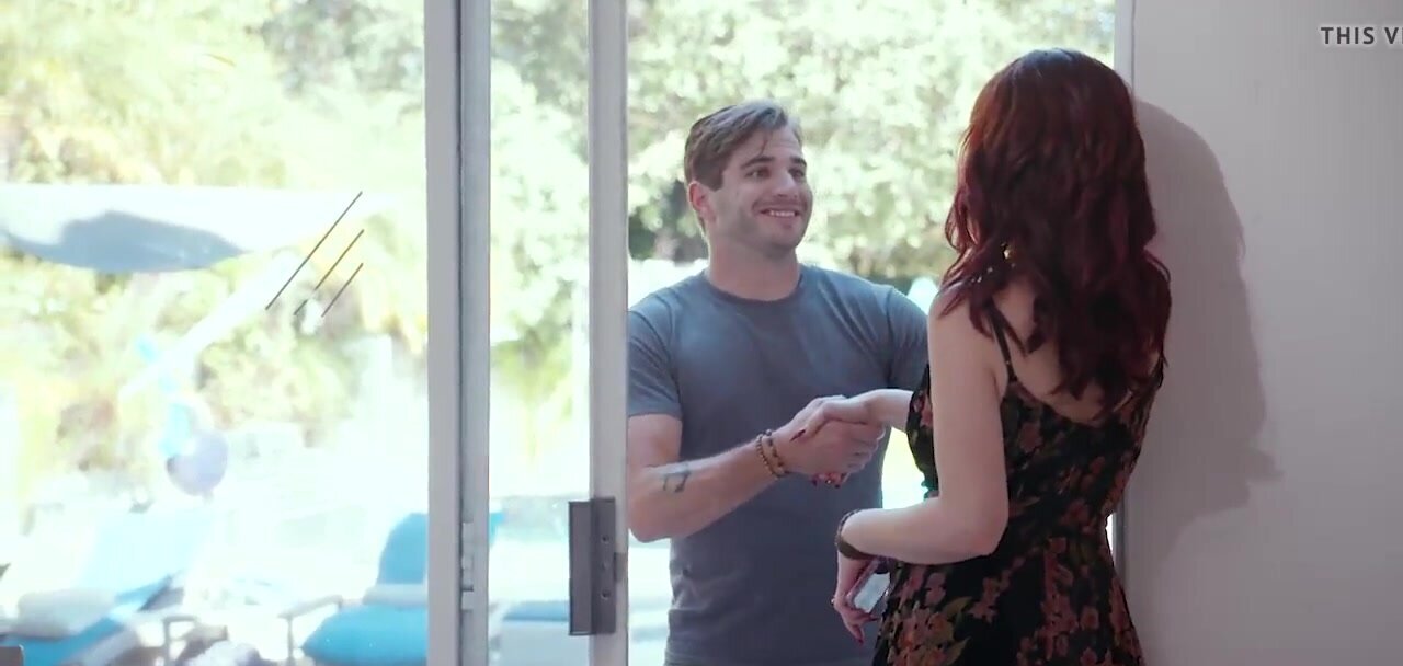 Red-haired MILF cheats on husband with a new pool boy