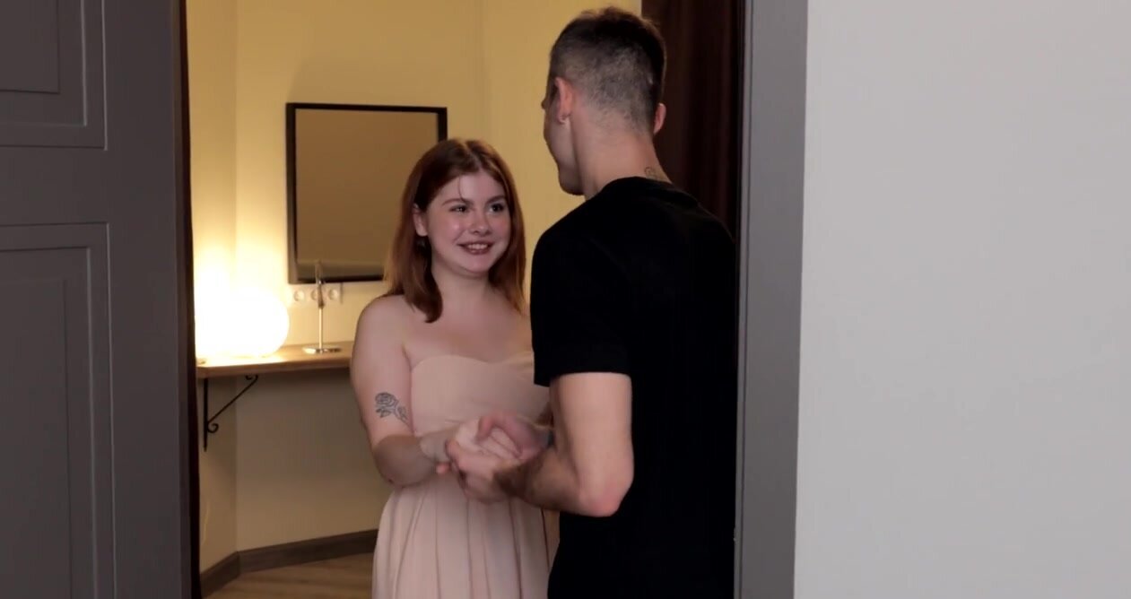 Cute Russian ginger nicely drilled by handsome client