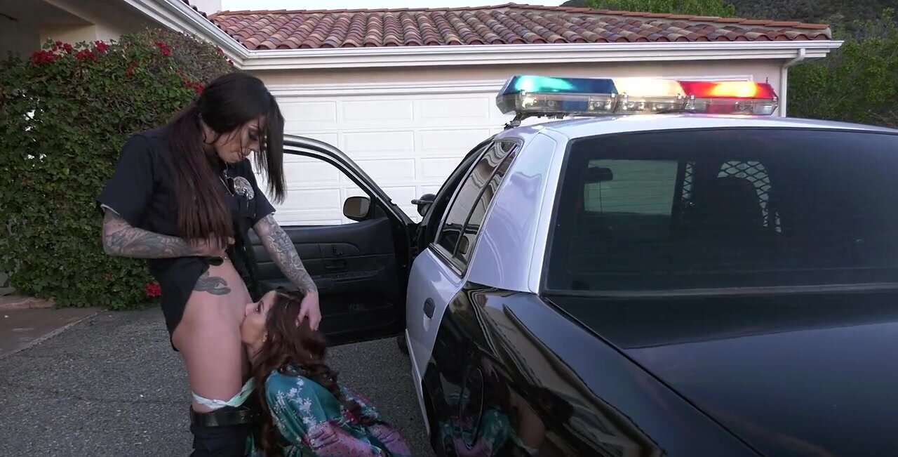 Vanna Bardot and Karma RX in a police themed porn movie