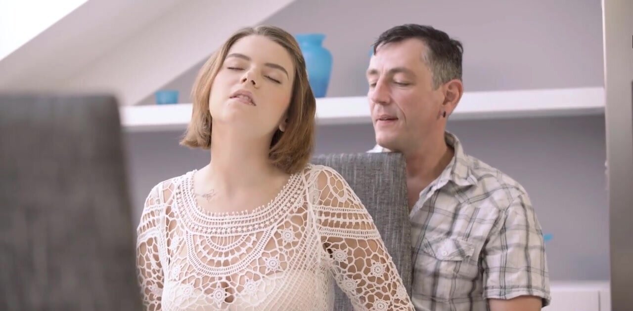 Russian teen has a strange fetish for really old guys