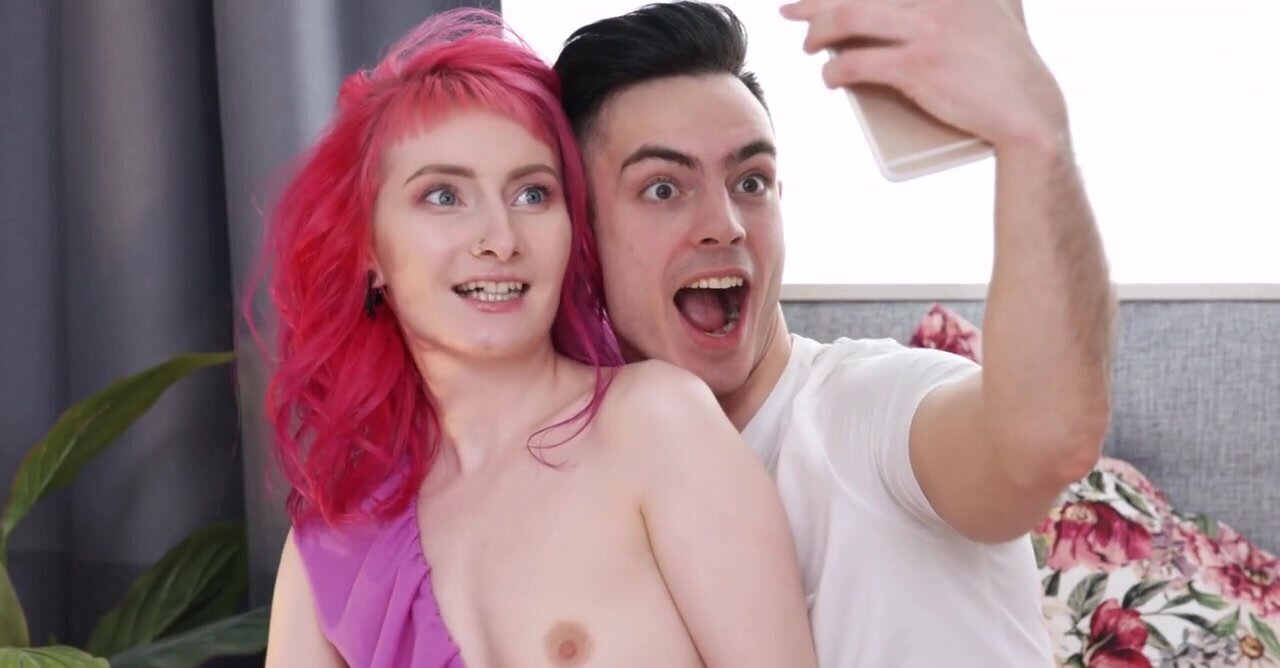 Dirtyflix porn video – Good girl with pink hair fucks her latest client passionately