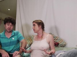 Nerdy dude is learning how to fuck the stepsister