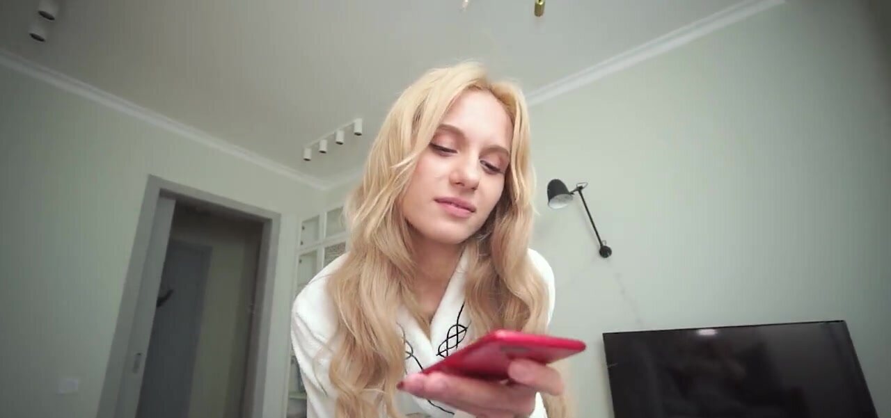 Cute blonde Nympho riding and showing off in POV