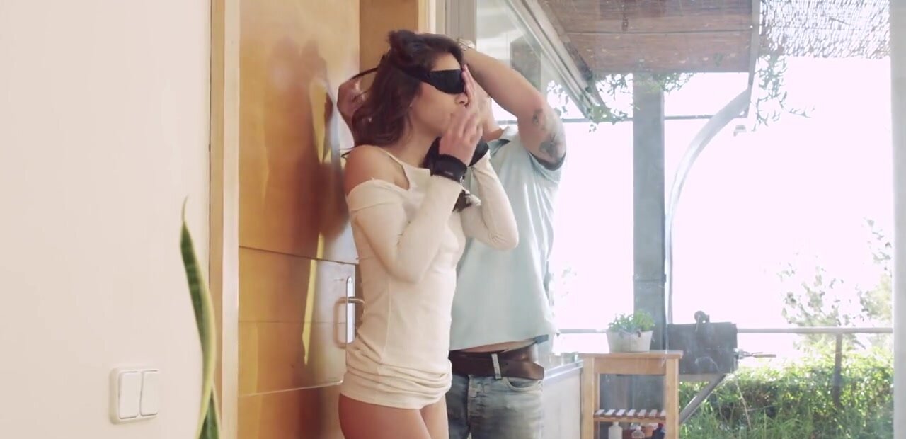 Spanking her ass as foreplay for the sideways screwing