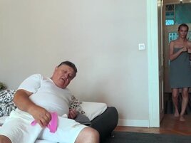 Ultimate seductress fucks a fat old panty sniffer