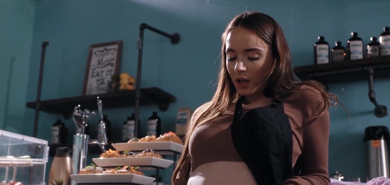 Hazel Moore and Aria Valencia taking a break from work