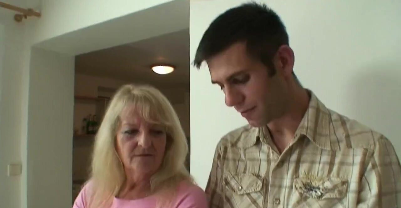 Nasty old mommy is going to get fucked by teen dick