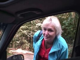 Sexy blond haired grandma getting fucked by a stranger
