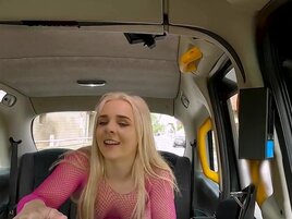 Brit blondie is going to get screwed in the backseat