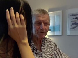 Teeny tiny hottie getting screwed by a much older dude