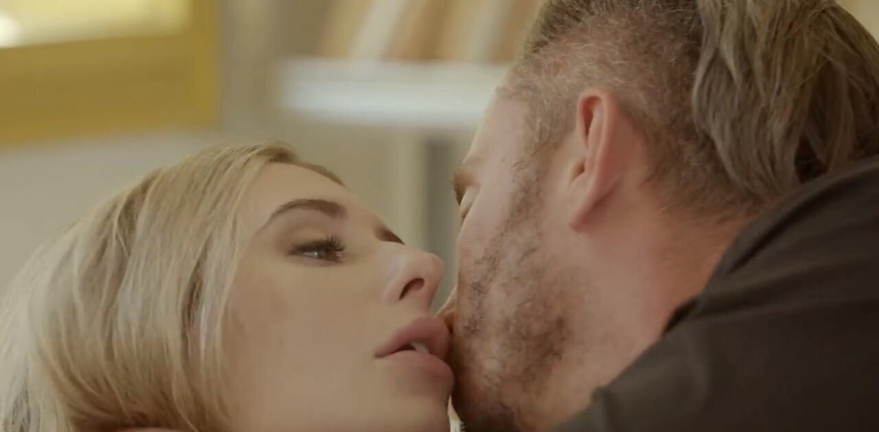 Library banging for a leggy blonde who wants his dick