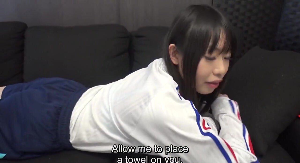 Adorable Japanese teen wants him to rub her at first