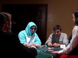 Croupier with a nice set of tits is a freeuse whore
