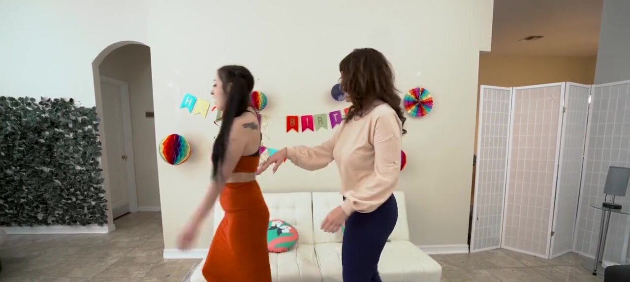 Hot dude gets to fuck two attractive women on his bday