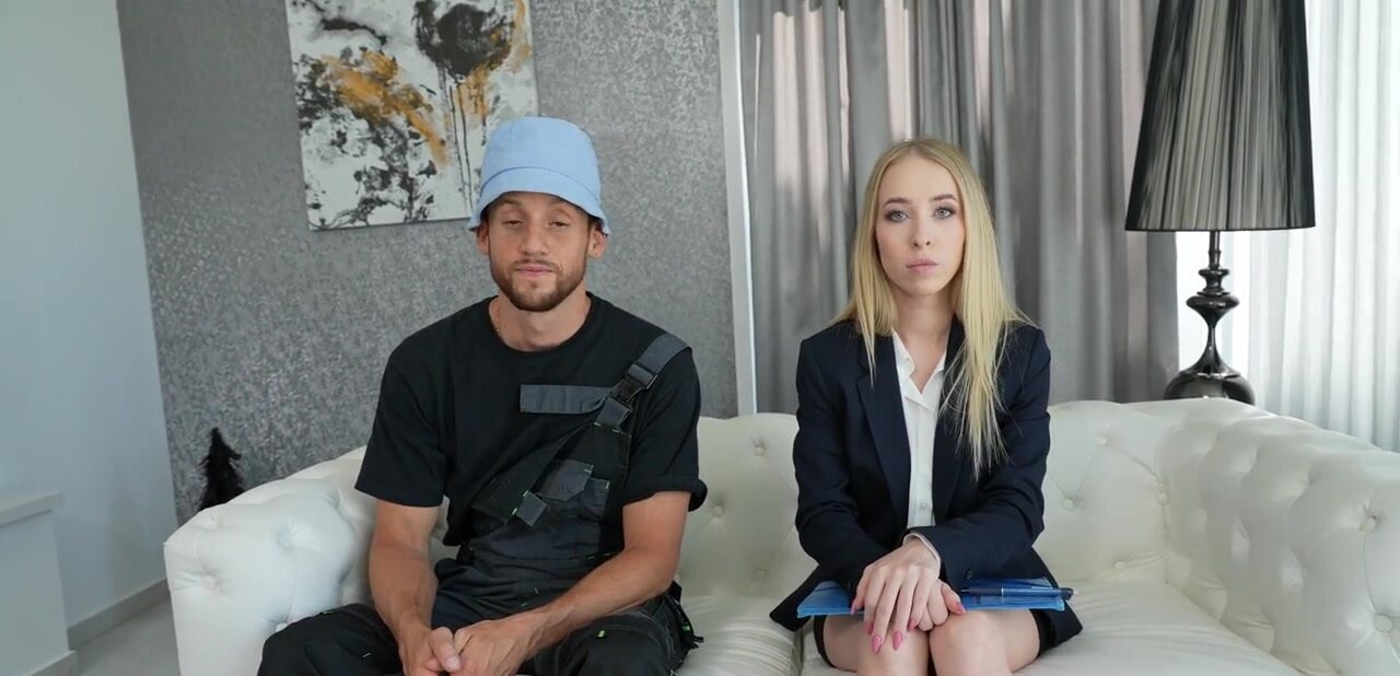 Dude watches his beloved blonde girl get silly fucked