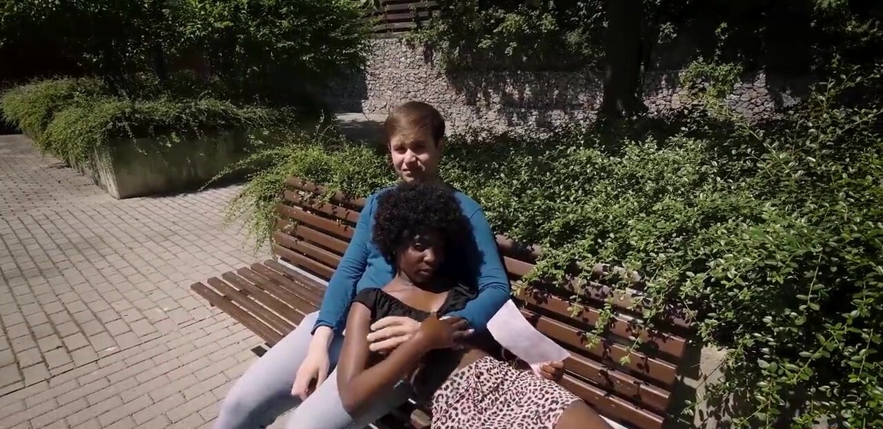 POV interracial pleasure with a horny black girlfriend