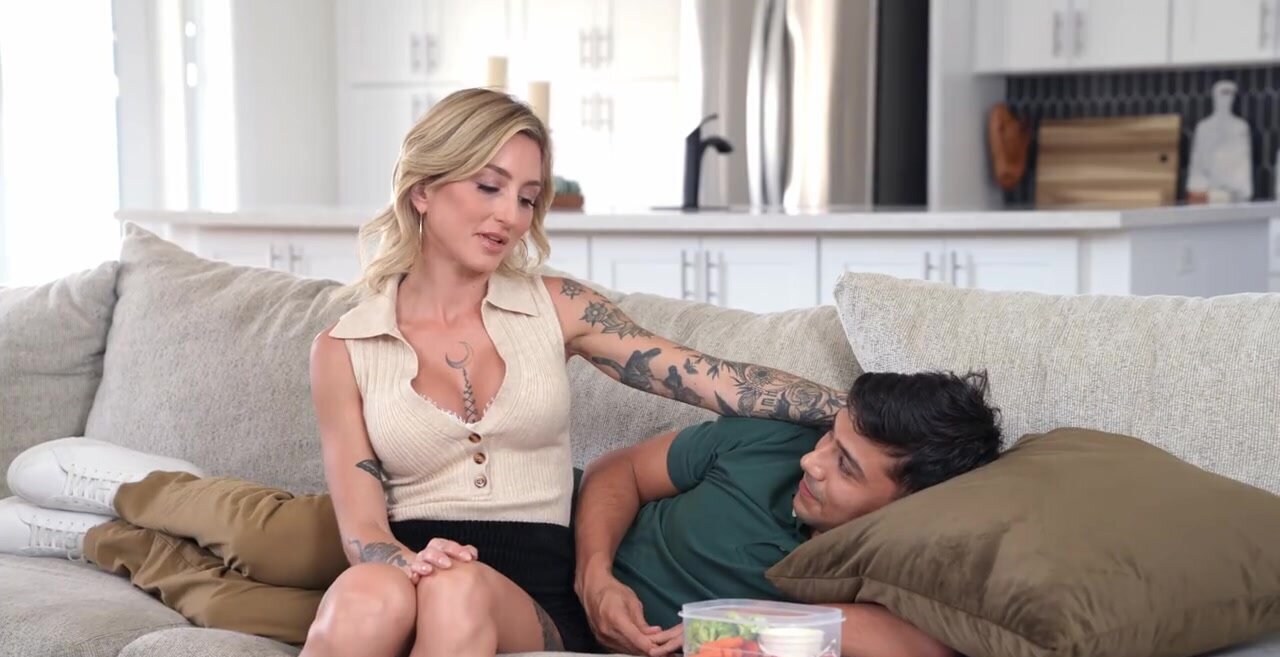 Blonde hair momma has perfect body and is ready for sex