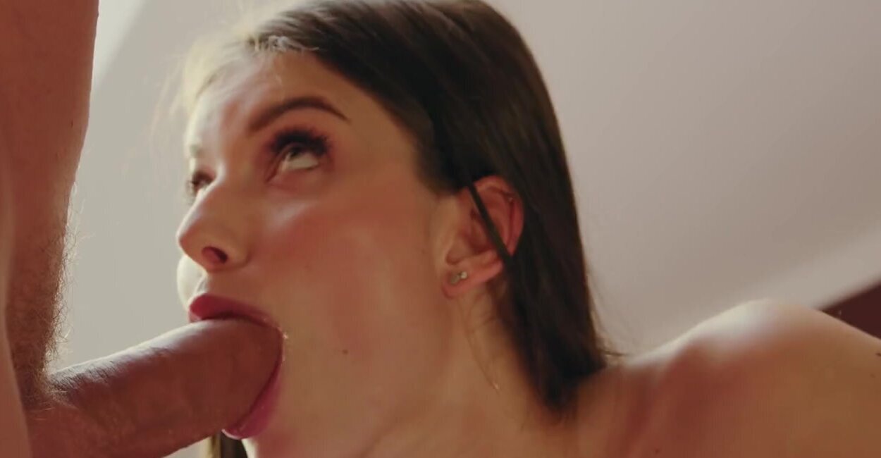 Stefany Kyler gets to lick his meaty fucking member