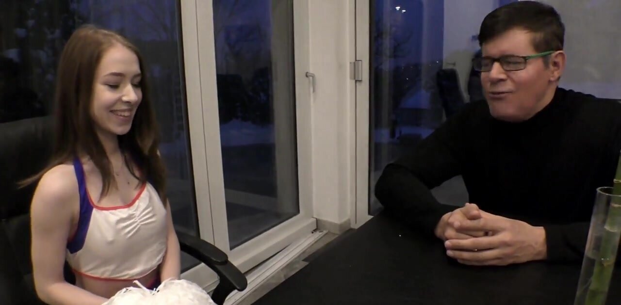 Cheerleader girl fucks her principal and it is all taboo