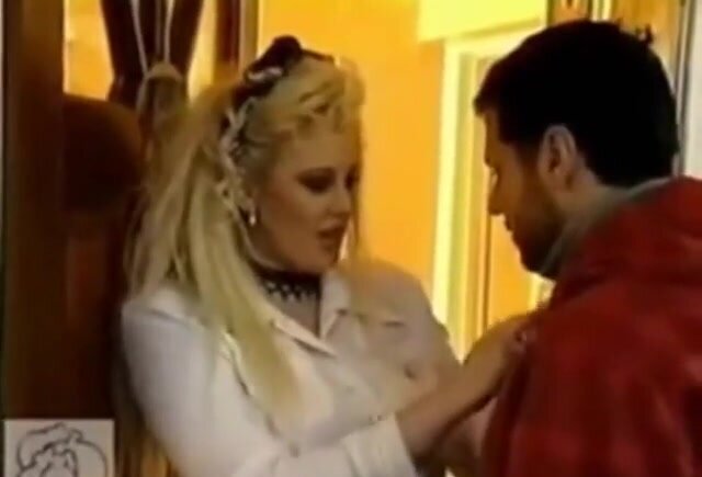 Hot blonde bombshell Kirstyn Halborg enjoys riding a fat rod