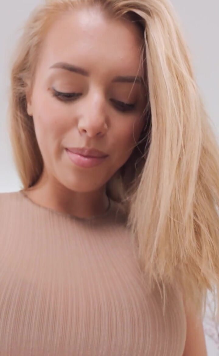 Blonde with a pretty face is going to get rammed hard