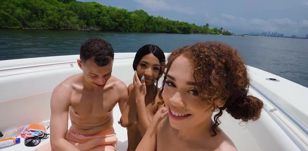 A skinny nerd wins a ticket to a sex cruise with hot girls