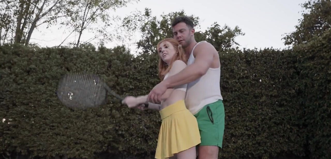 Tennis coach cock helps this cutie make a statement