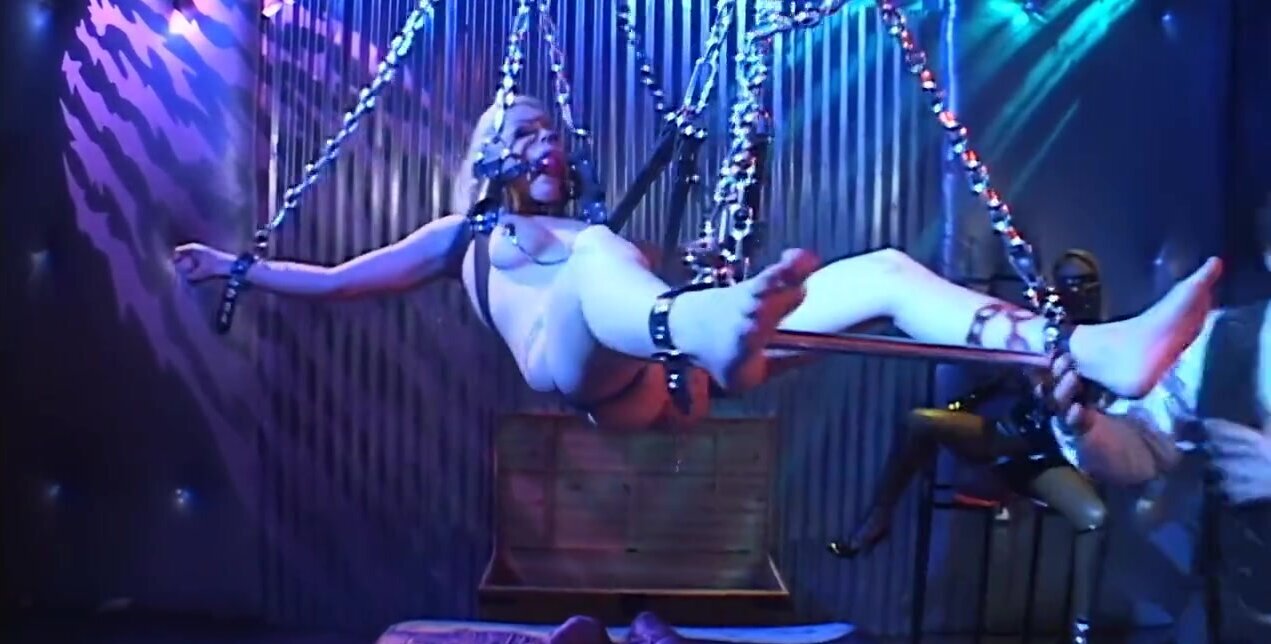 Sexy blonde gets her holes in trouble during a BDSM session