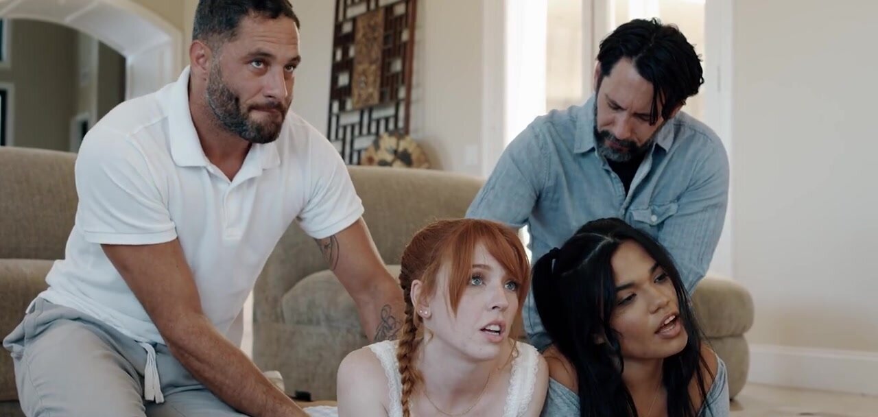 Madi Collins & Summer Col get banged in a hot foursome
