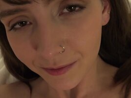 Serena Hill uses her feet and gets a nice creampie too