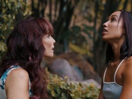 Intergenerational and interracial fucking with two hotties