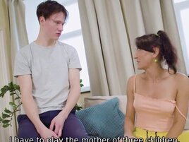 Please, help me get a movie part by fucking my old pussy!