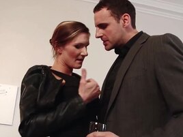 Classy looking momma gets fucked by his big boner too