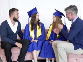 Two college whores get tested by their hung professors